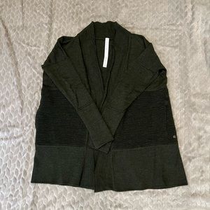 Lululemon green cardigan